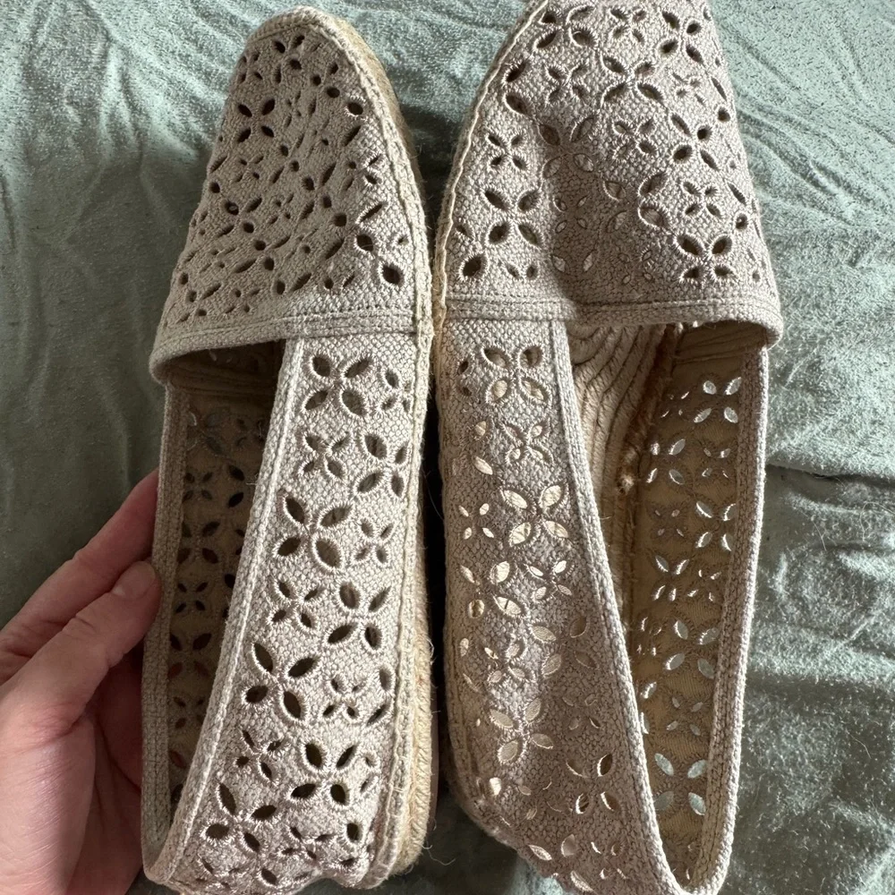 Michael Kors Blush Crochet Slip-On Flats